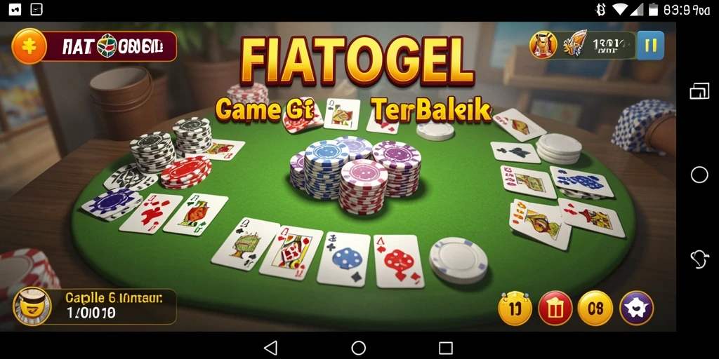 Tampilan gameplay FIATOGEL yang seru dalam bermain Gaple.