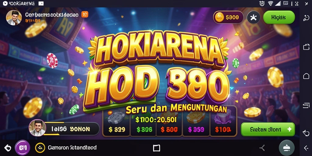 Tampilan gameplay memukau dari HOKIARENA dengan mesin slot beragam.