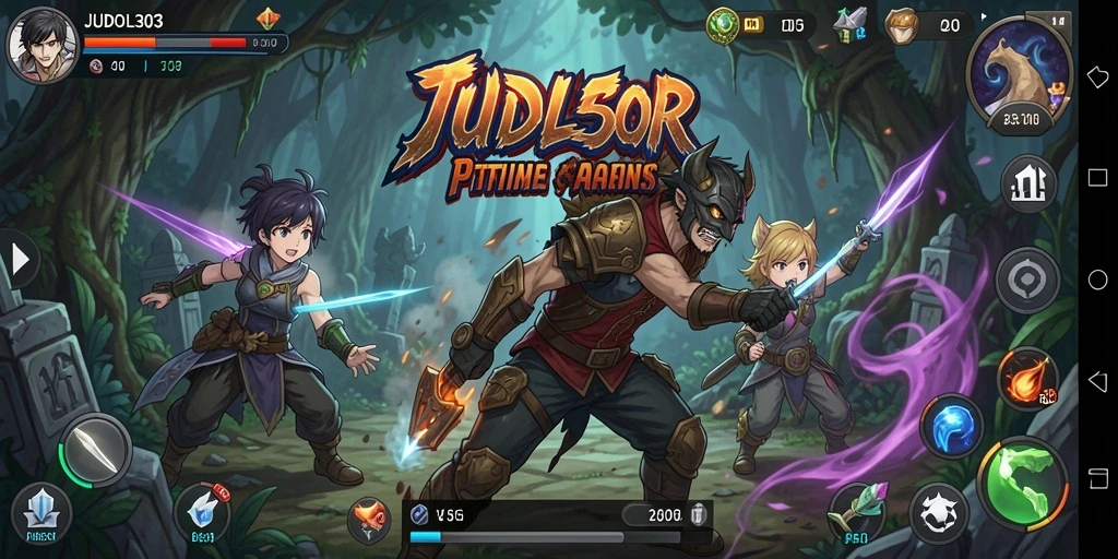 Screenshot JUDOL303 menampilkan aksi seru dalam permainan Anime.