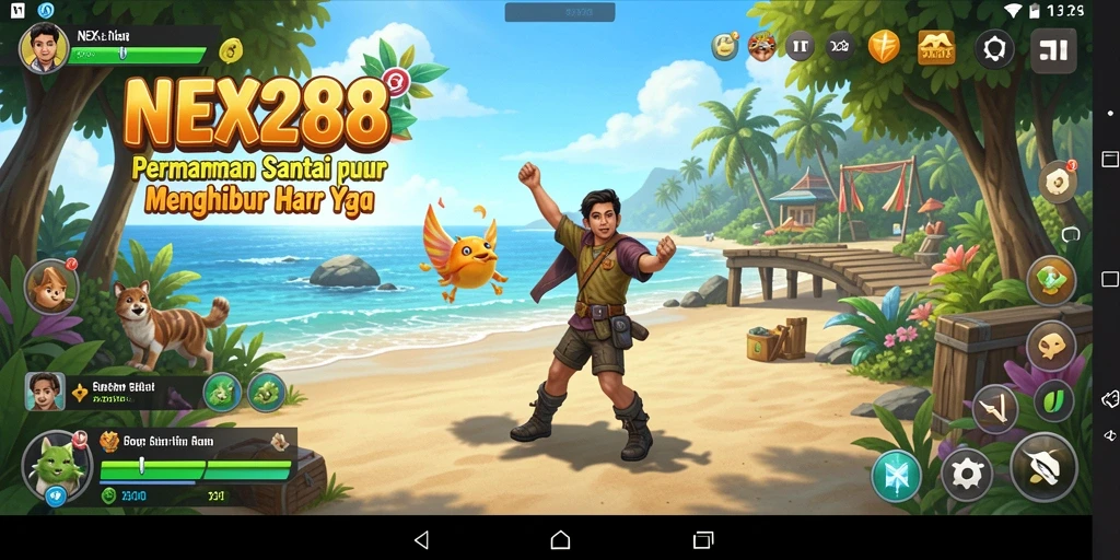 Screenshot menampilkan gameplay santai dan menyenangkan dari NEX288.
