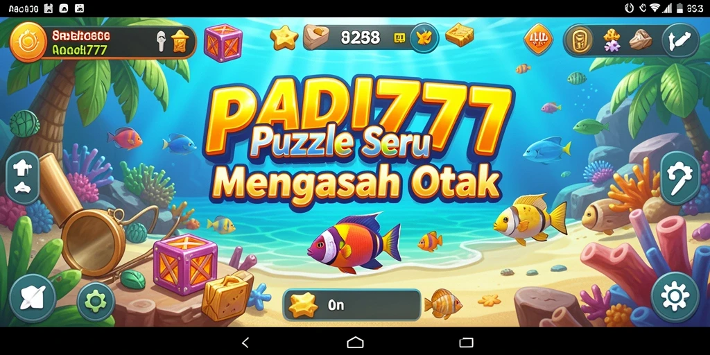 Screenshot PADI777 menampilkan gameplay puzzle yang menantang dan menyenangkan.