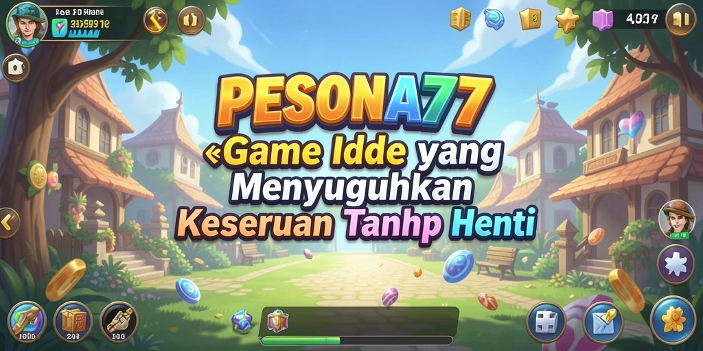 Tampilan gameplay PESONA77 yang menarik dan penuh warna.
