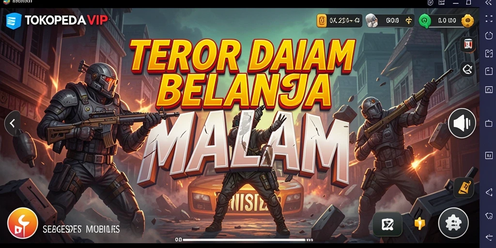 Gameplay menegangkan di TOKOPEDIAVIP dengan suasana yang menyeramkan.