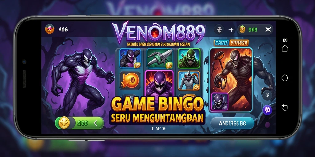 Tampilan gameplay seru di VENOM889 dengan momen bingo.