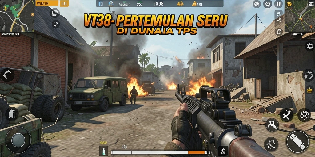 Tangkapan layar menunjukkan aksi mendebarkan dalam pertempuran TPS.